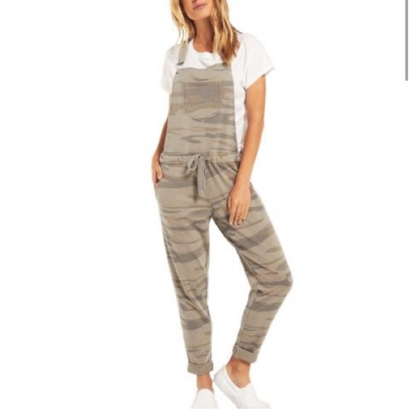 Z Supply Pants & Jumpsuits Z Supply Camo Overalls Euc Size Small